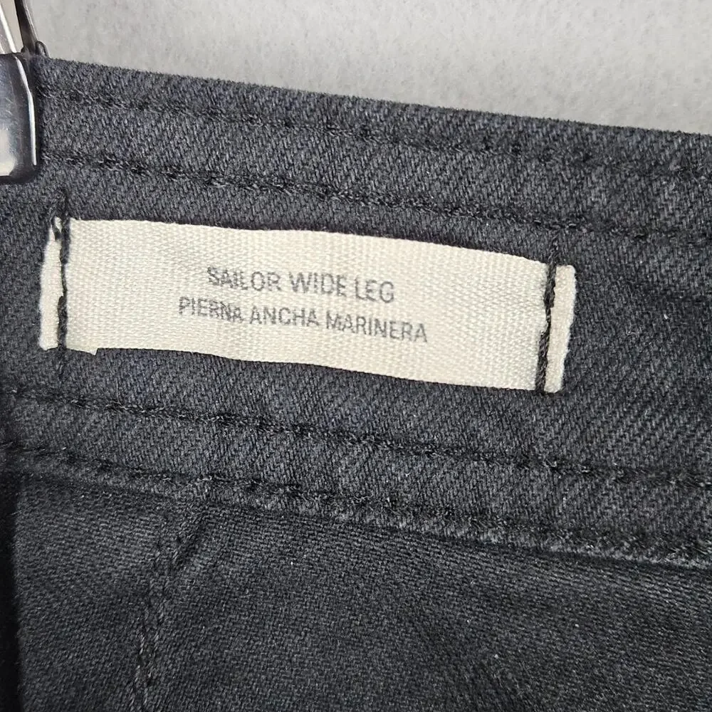Universal Thread Sailor Wide Leg Jeans Size 16 Womens Black Baggy High Rise